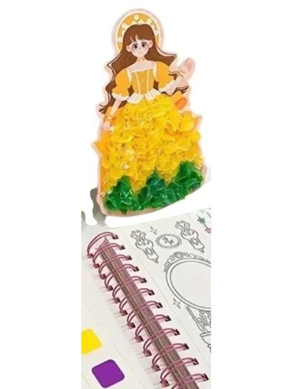 Fashion Design Drawing Book With Fabric Pieces Kids Creative Activity Set Sealed